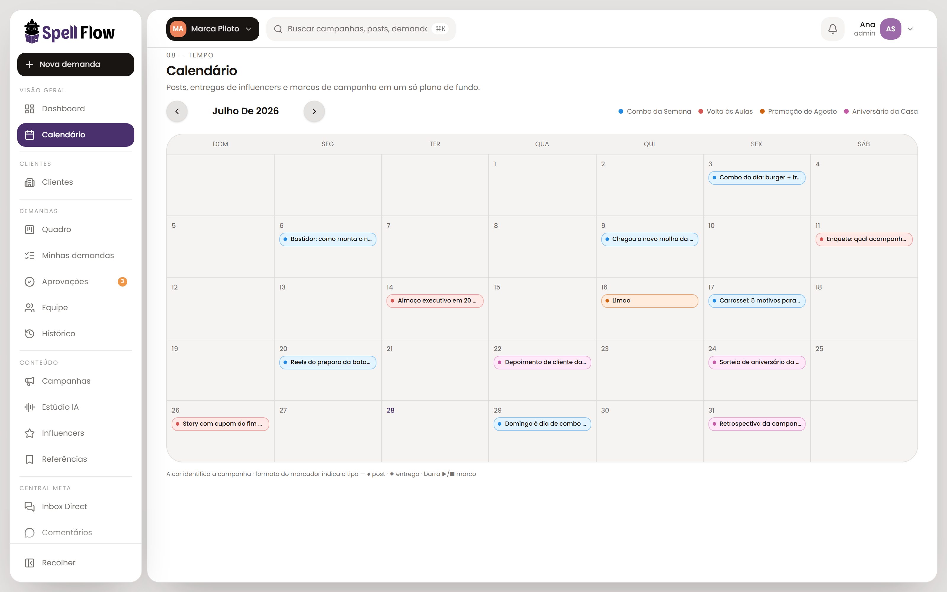 Calendário